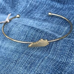 Gold Tone Kentucky Bangle Bracelet New!